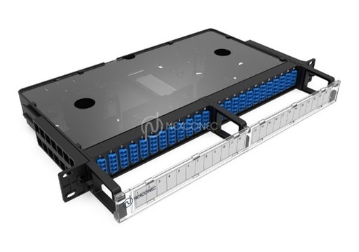 1U 24 PORTS SC DX/LC QD SLIDING PATCH PANEL - MP2PP02 